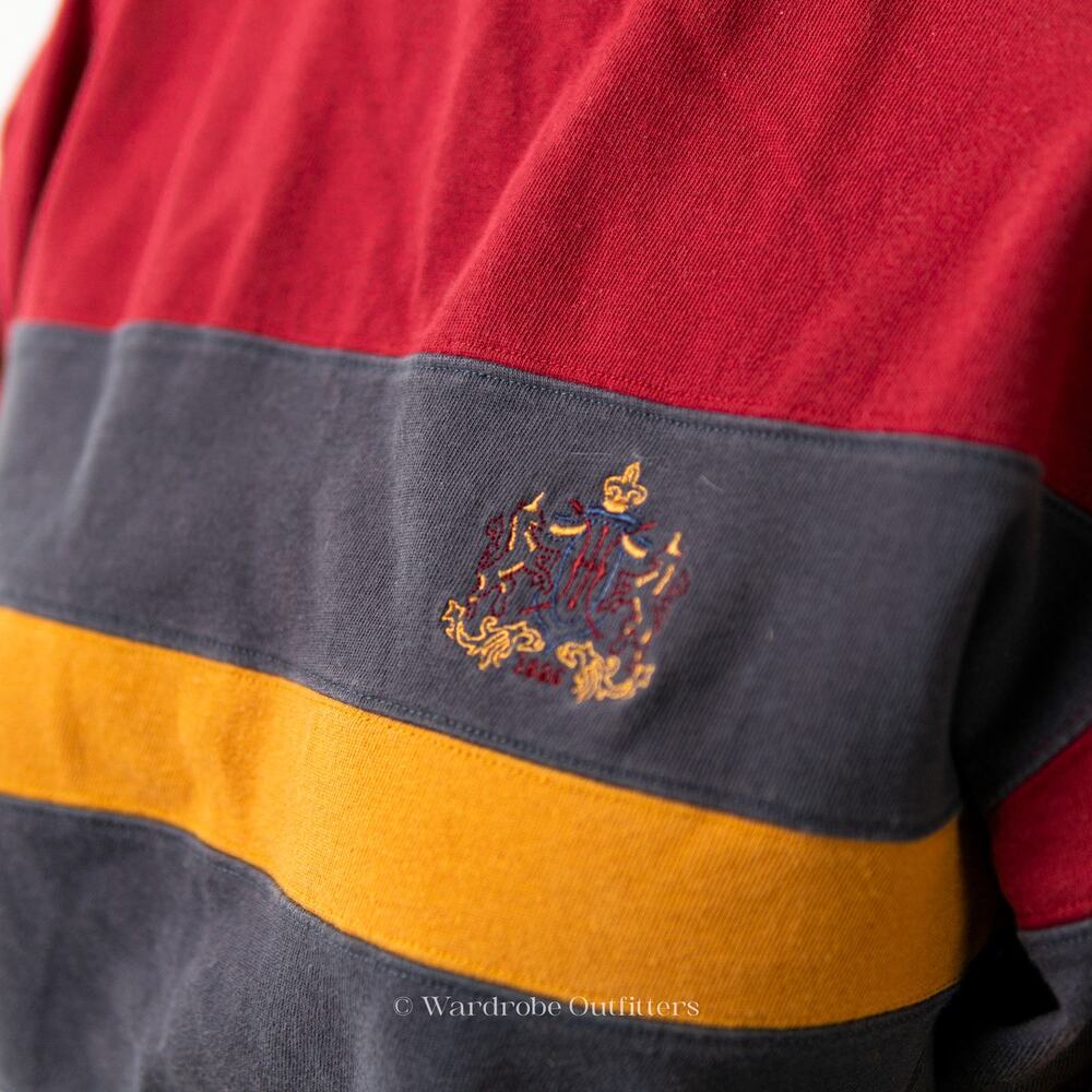 Vintage 90s Rugby Striped Sweatshirt - Picture 8 of 9